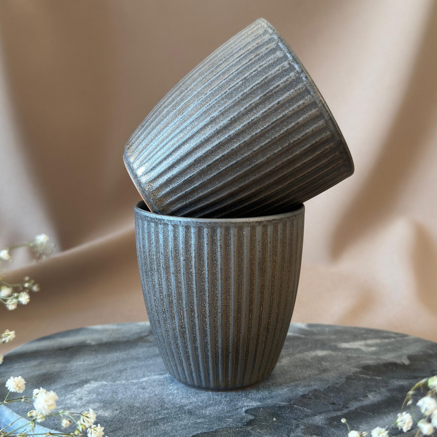 Roest Look Verticale Strepen mok