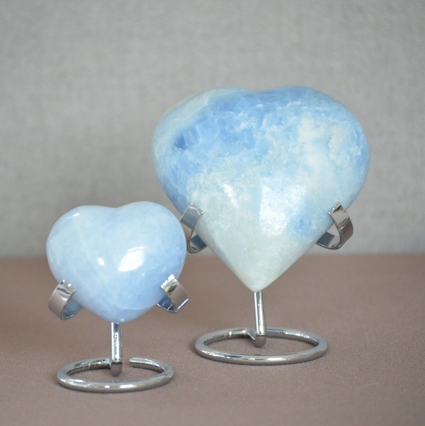 Blauwe calciet harten (klein)